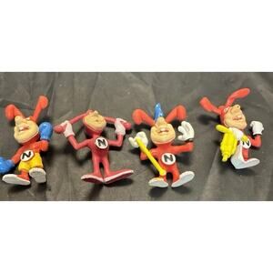 Avoid the Noid Dominos Pizza Advertising Figures Lot Of 4 Vintage 1980s